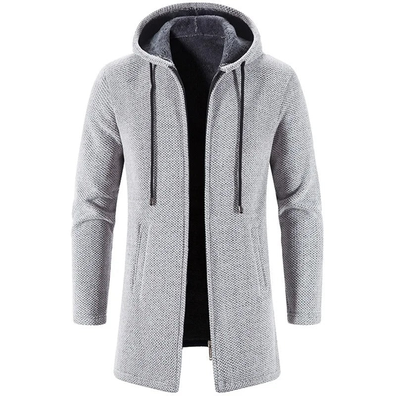 Herrenstrickjacke mit Kapuze - Siegfri