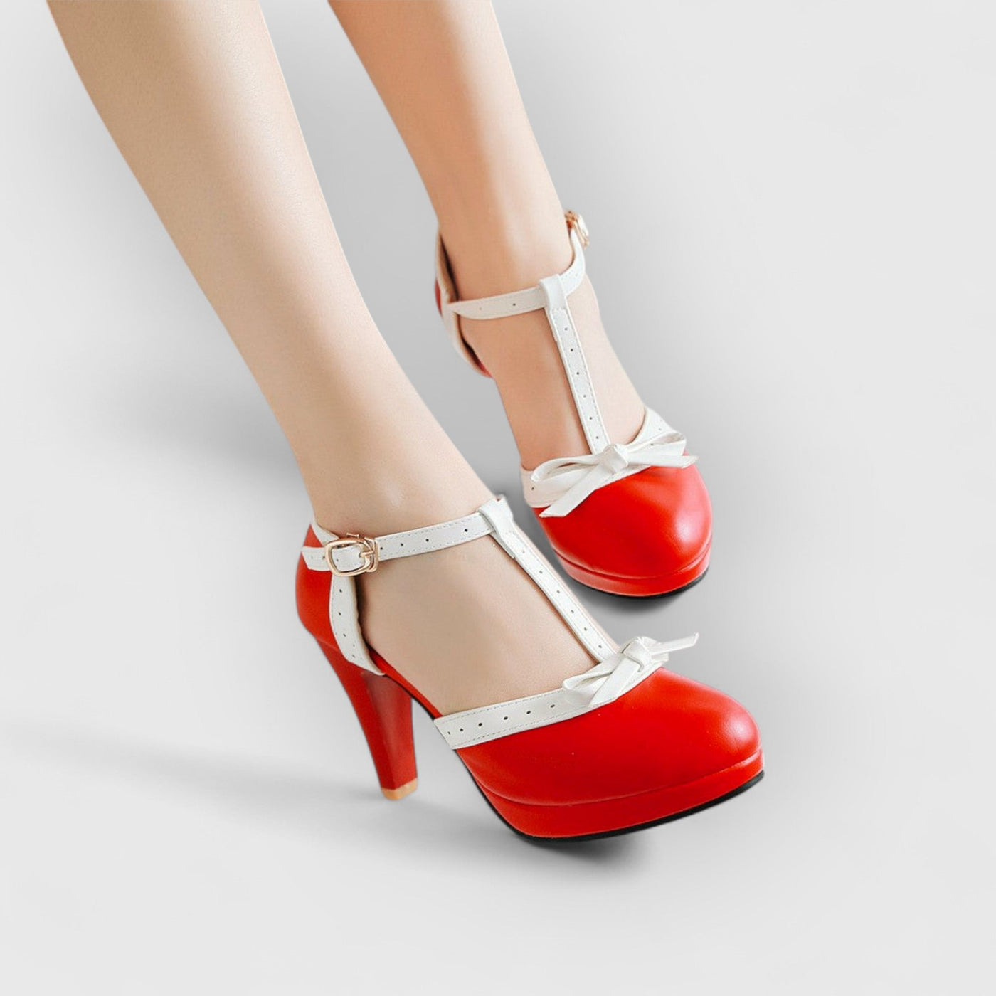 Nova | Orthopädische Retro-Heels mit Schleife