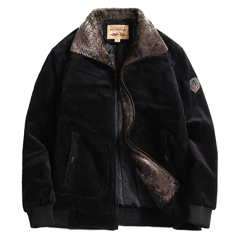 Hochwertige Herrenjacke aus Samt für den Winter - Gabriel
