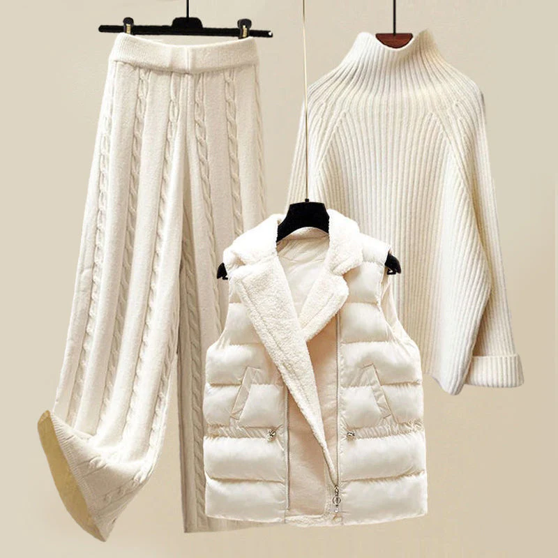 Hochwertiges 3-teiliges Strick-Winterset für Damen - Manuela