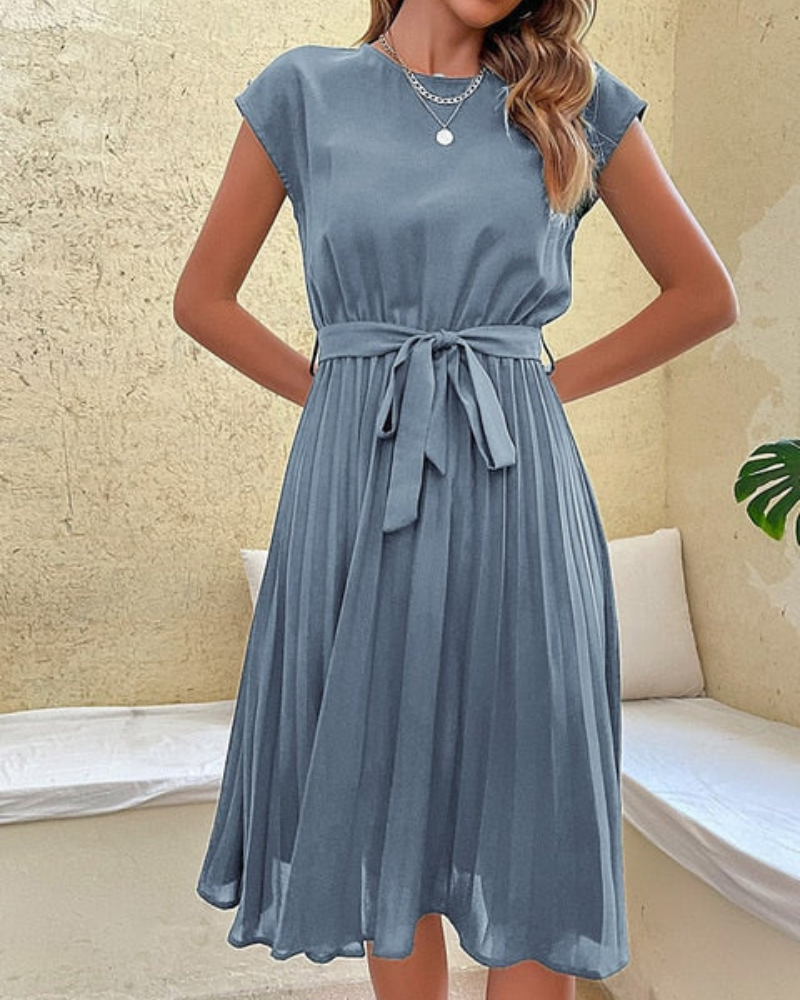 Amaura | Hochzeitsgast Kleid Plissee | Midi