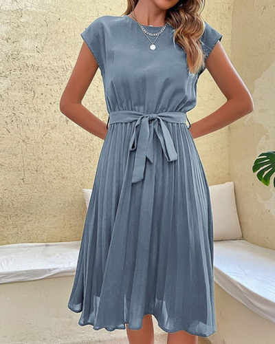 Amaura | Hochzeitsgast Kleid Plissee | Midi