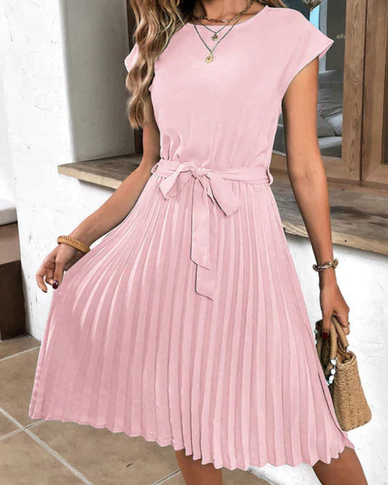 Amaura | Hochzeitsgast Kleid Plissee | Midi