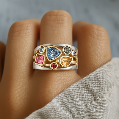 Bunter Vintage-Ring