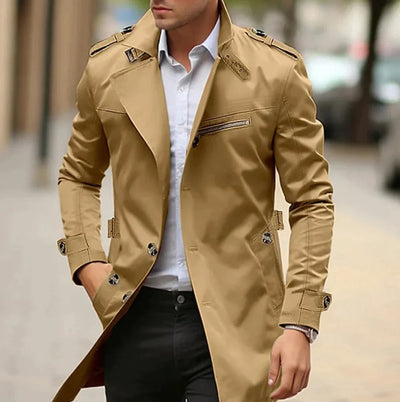 Falk | Zeitloser wasserabweisender Trenchcoat Herrenmantel