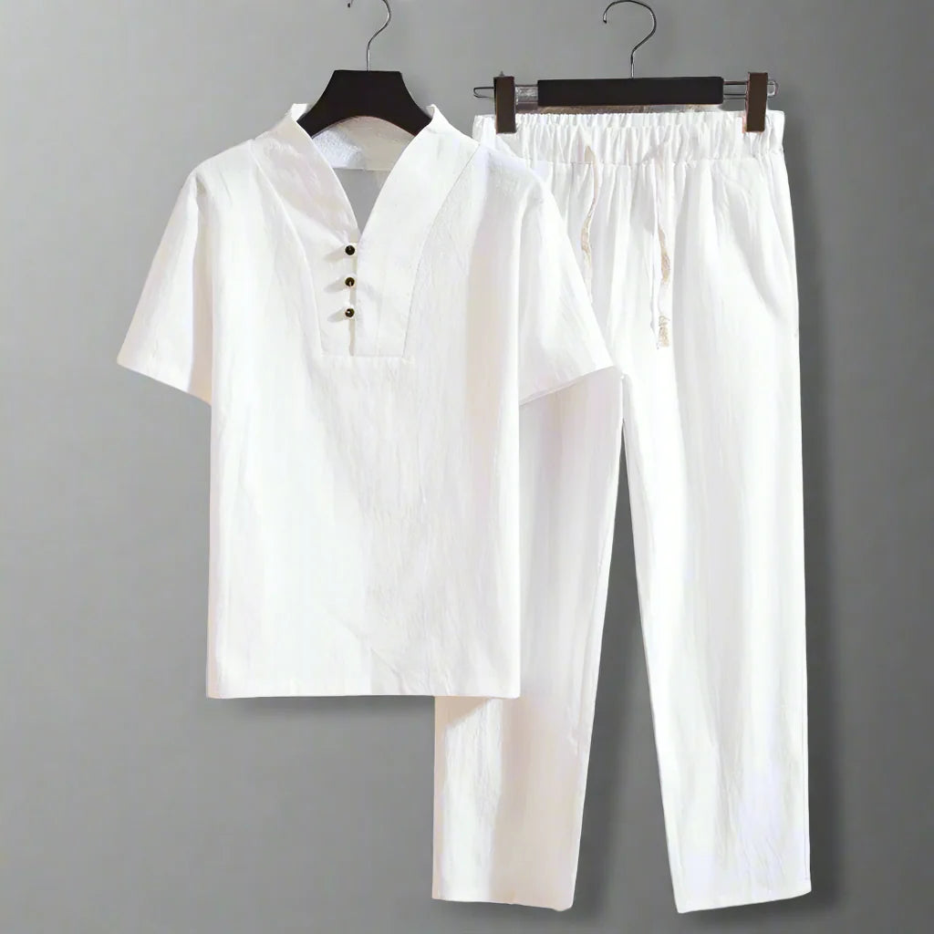 MARCELO™ | SOMMERLICHES LEINENHEMD UND HOSE