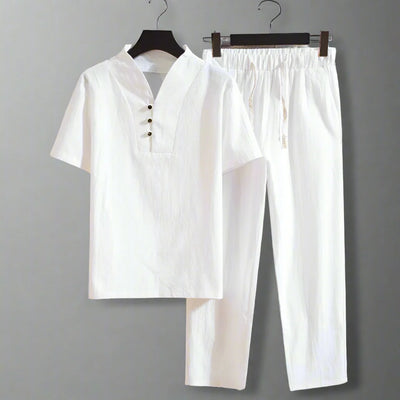 MARCELO™ | SOMMERLICHES LEINENHEMD UND HOSE