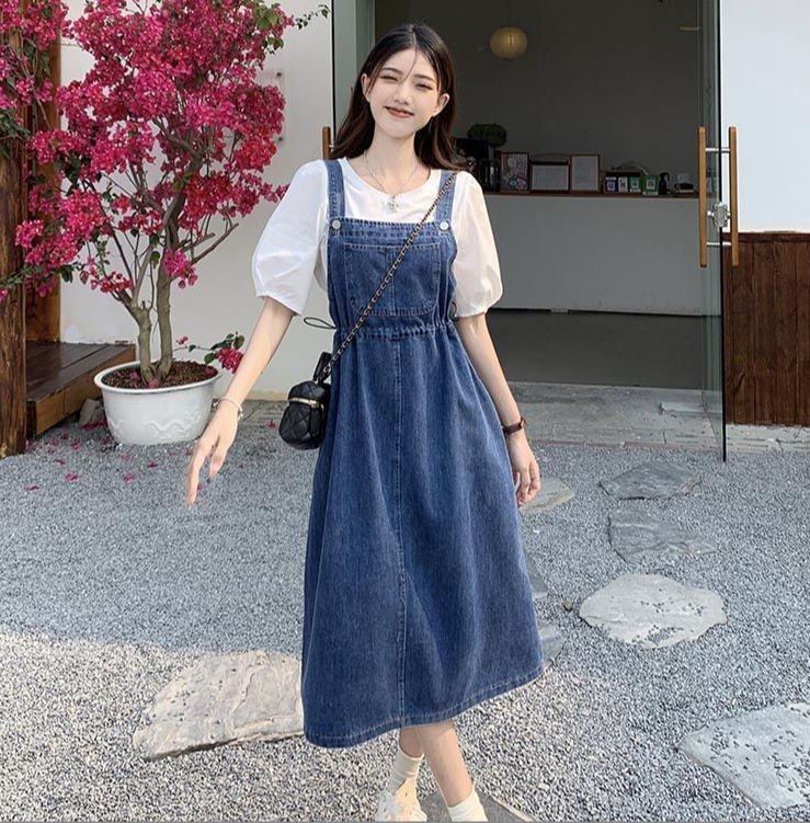 Solene | Elegantes und Stilvolles Denim-Maxikleid