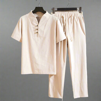 MARCELO™ | SOMMERLICHES LEINENHEMD UND HOSE