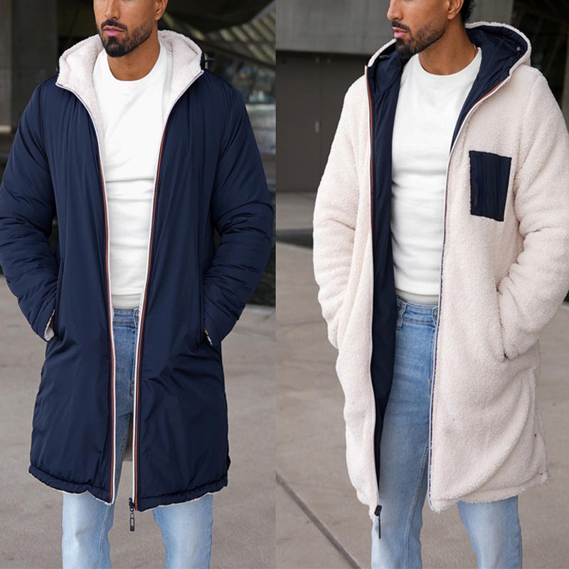 Renato | Dual Color Reversible Warme Jacke für Männer