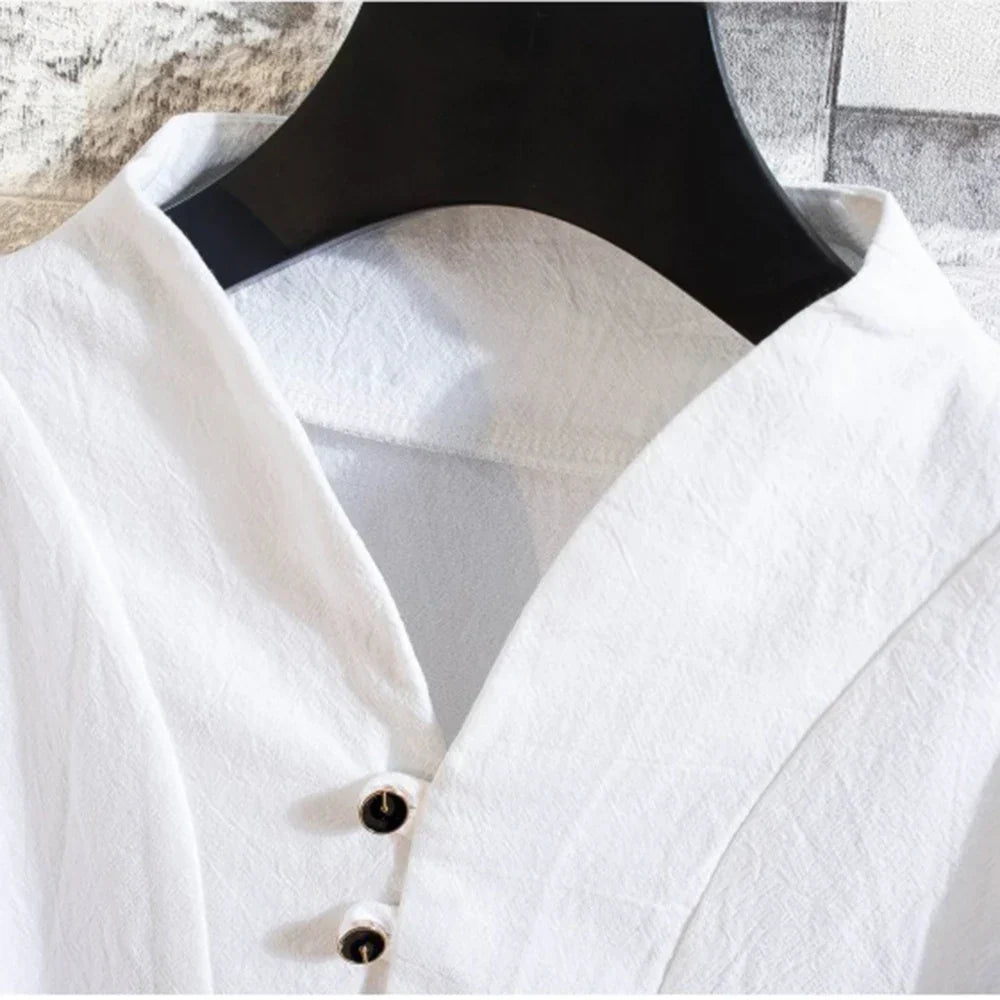 MARCELO™ | SOMMERLICHES LEINENHEMD UND HOSE
