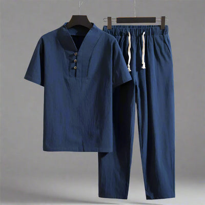 MARCELO™ | SOMMERLICHES LEINENHEMD UND HOSE