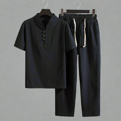 MARCELO™ | SOMMERLICHES LEINENHEMD UND HOSE