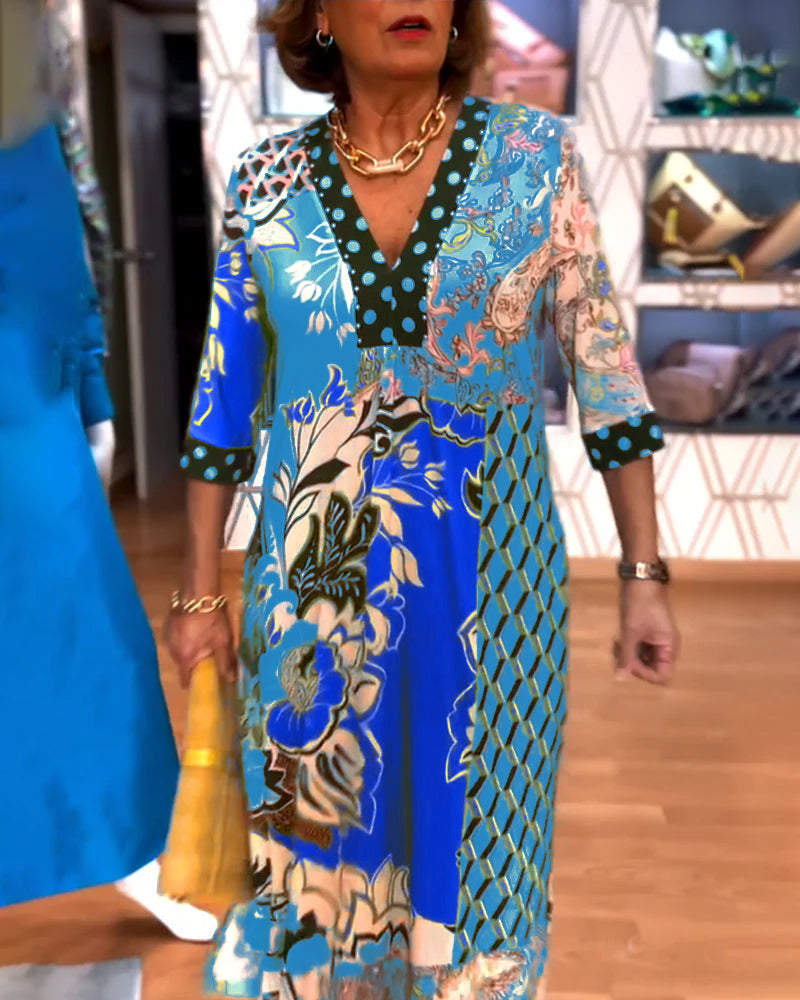 Charmaine – Elegantes Sommerkleid Mit V-Ausschnitt