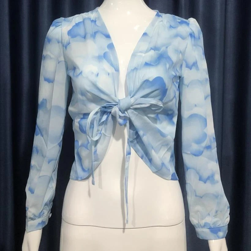 Chloe - Trendige lockere Chiffon-Hemdbluse für Frauen