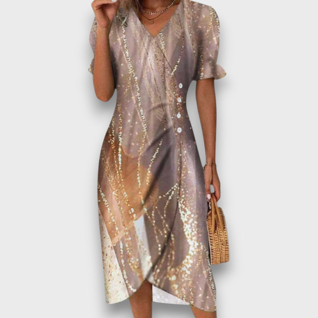 Heliane – Blumiges Midikleid