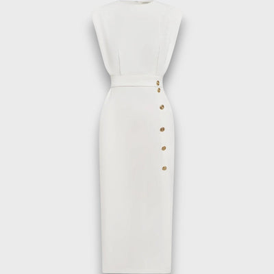 Corvaya – Bleistiftkleid mit Knopfleiste