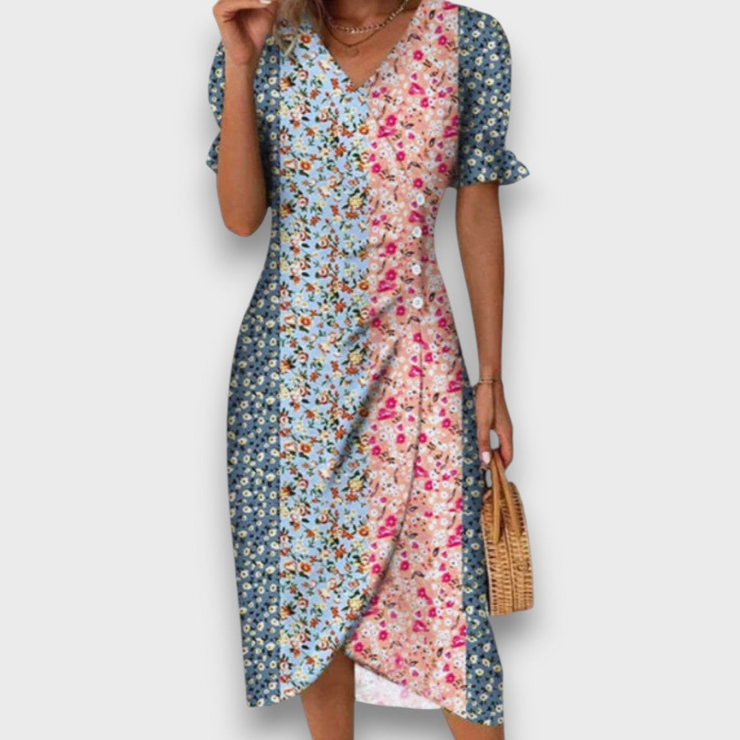 Heliane – Blumiges Midikleid