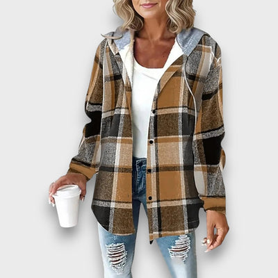 Carenzia – Kariertes Kapuzenhemd