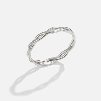 Unendlichkeit Silber Twisted Ring