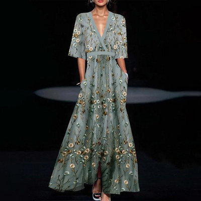 Alissa | Italienische Kleid | Maxi