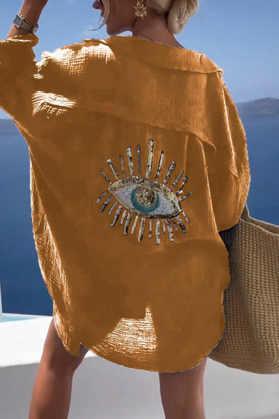 Serenya – Vielseitiges Oversize-Hemd mit Knopfleiste