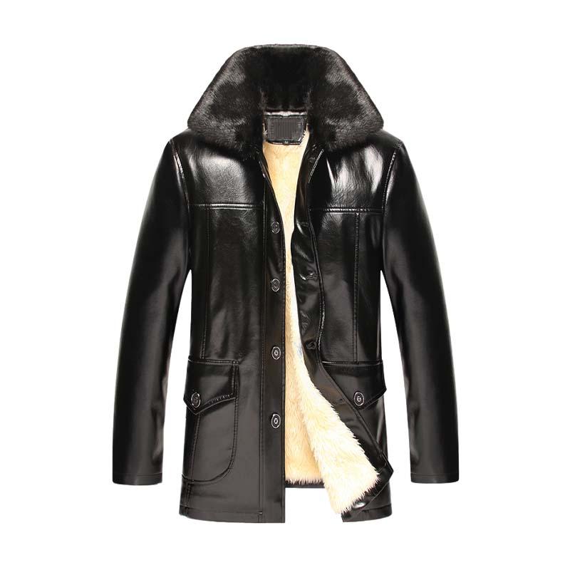 Herren-Langjacke mit Kragen