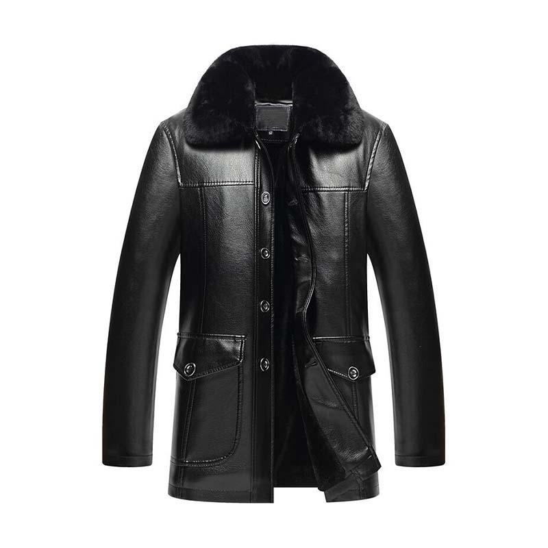 Herren-Langjacke mit Kragen