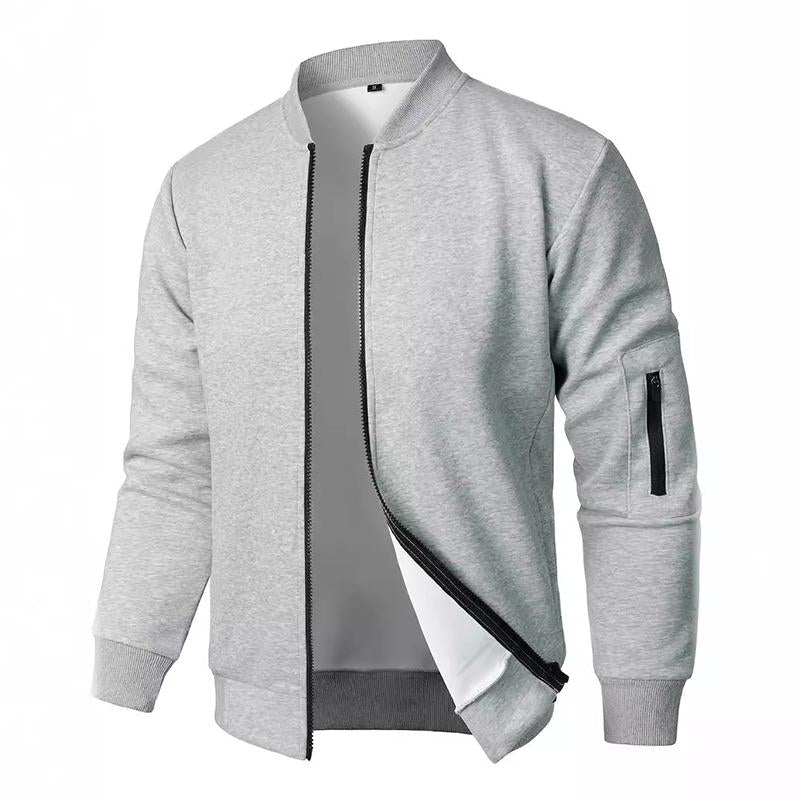 Jacke mit durchgehendem Reißverschluss und Stehkragen für Herren