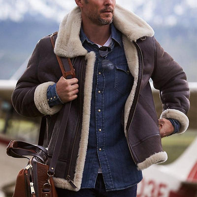 Herren Reißverschlussjacke mit Revers