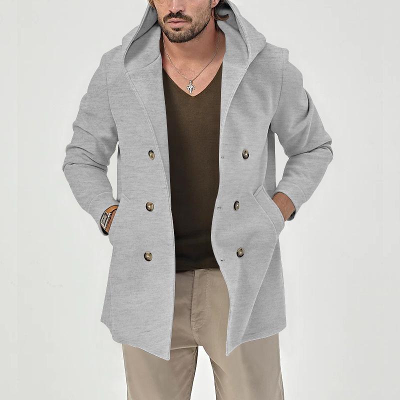 Zweireihiger Freizeitmantel für Herren