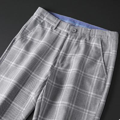 Dominic | Herren Kariert Hose | Stretch