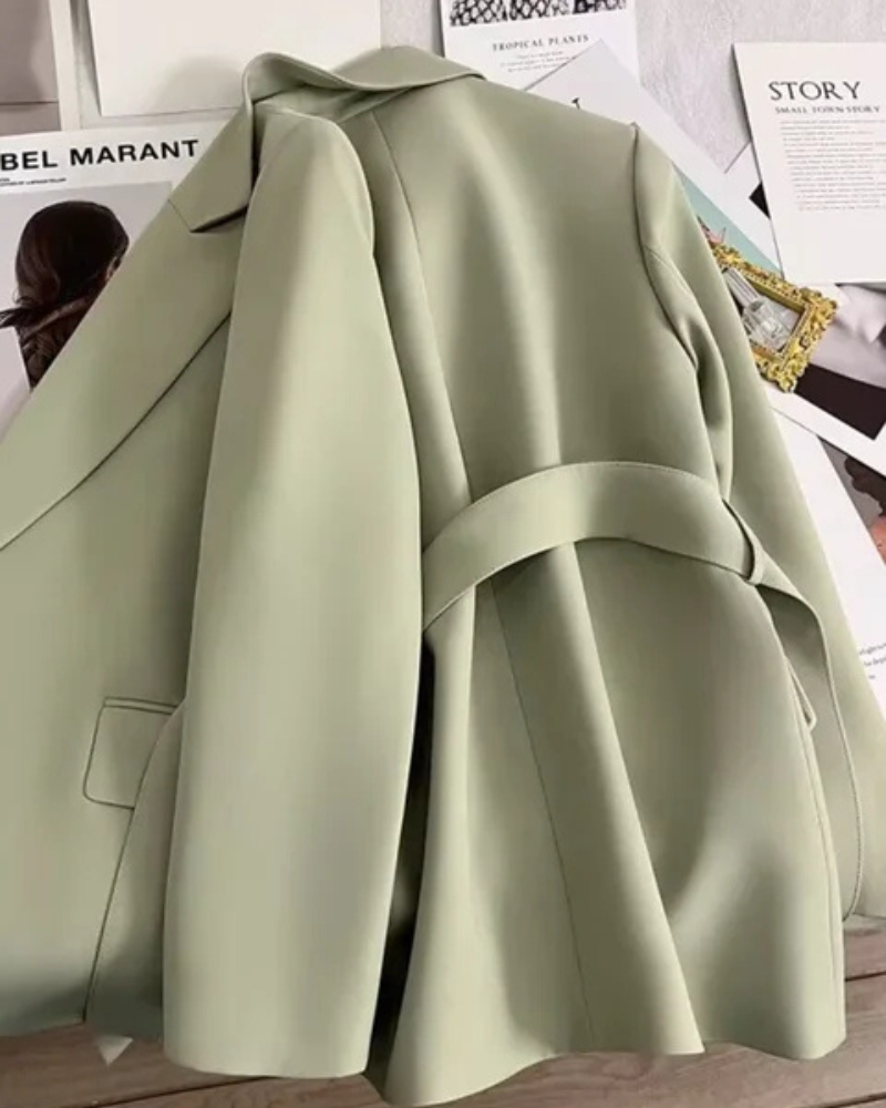 Kinsley | Damen Klassisch Trenchcoat | Schwarz Jacke