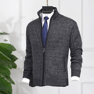 Klassische warme Winter-Strickjacke - Torsten