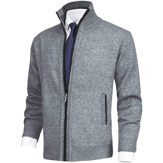 Klassische warme Winter-Strickjacke - Torsten