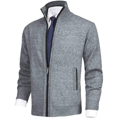 Klassische warme Winter-Strickjacke - Torsten