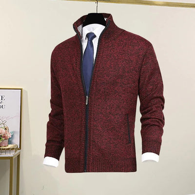 Klassische warme Winter-Strickjacke - Torsten