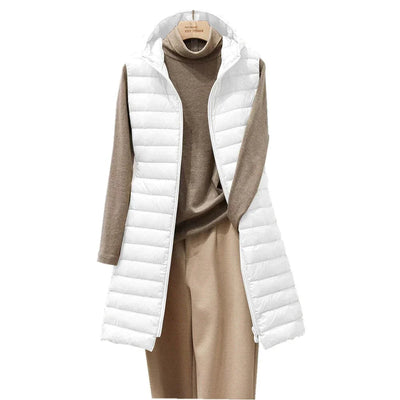 Klassische Winterweste mit Kapuze für Damen - Jolie