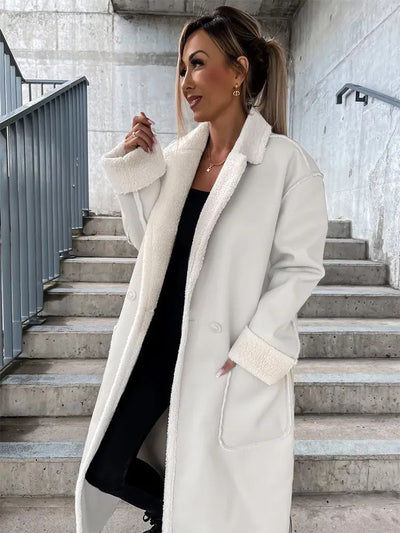 Klassischer langer Trenchcoat für Damen - Lorina