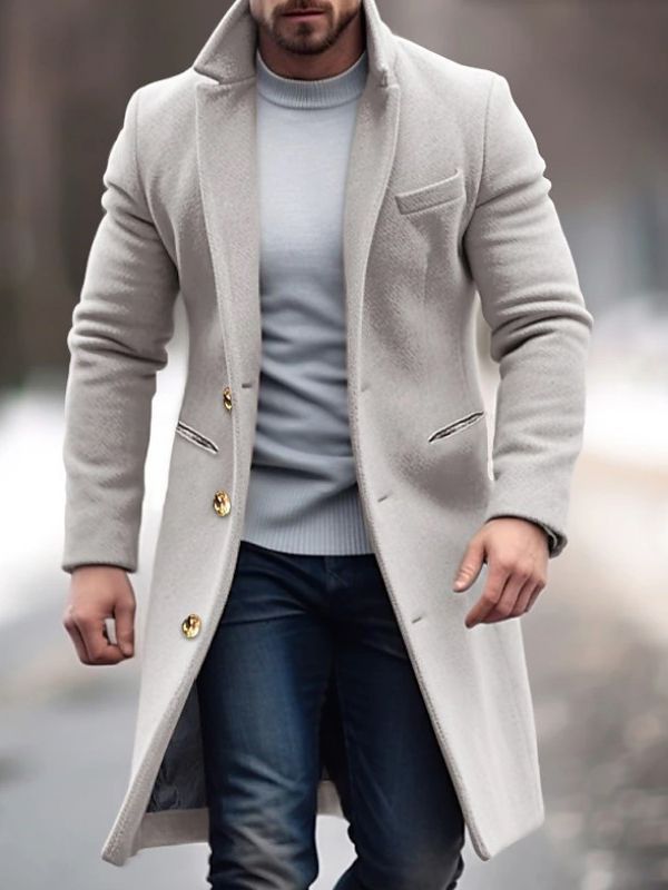Eleganter Wintermantel aus Wolle - Edric