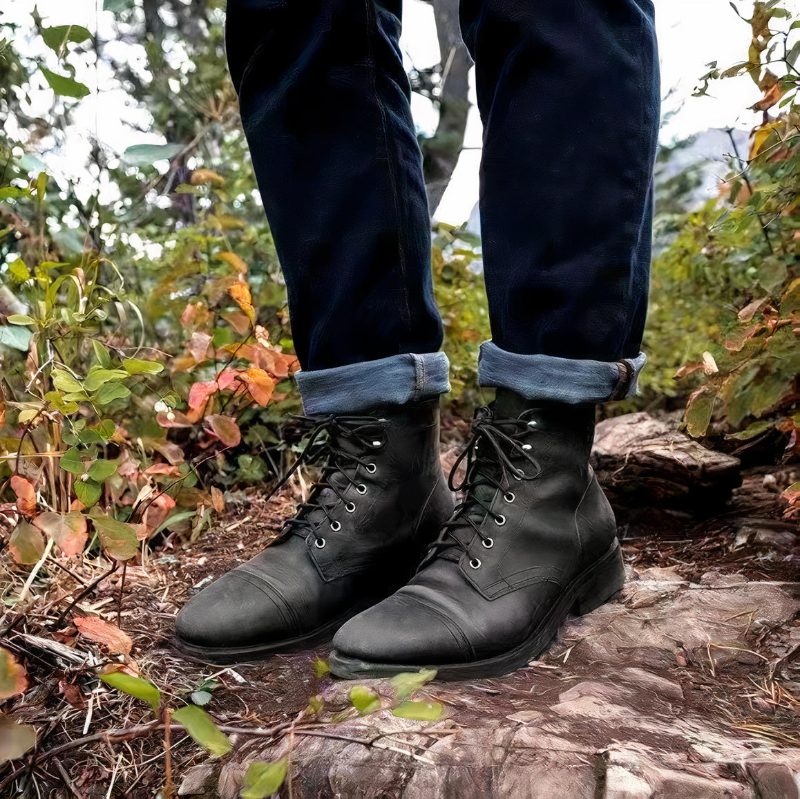 Komfortable Herren Retro Schuhe aus Leder - Luther