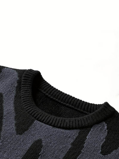 Hank | Herren Schwarzer Pullover | Oversized Sweater