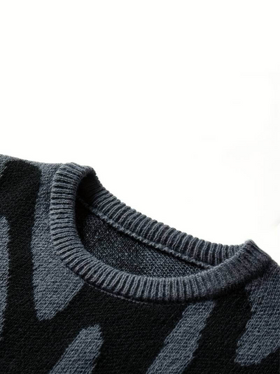 Hank | Herren Schwarzer Pullover | Oversized Sweater