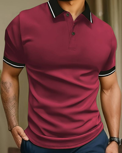 Ogie | Herren Kurzarm Poloshirt | Schwarz
