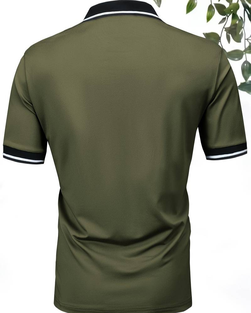 Ogie | Herren Kurzarm Poloshirt | Schwarz