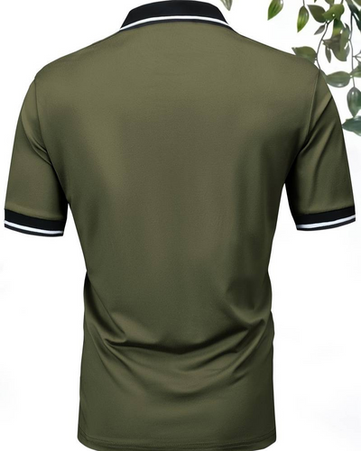 Ogie | Herren Kurzarm Poloshirt | Schwarz