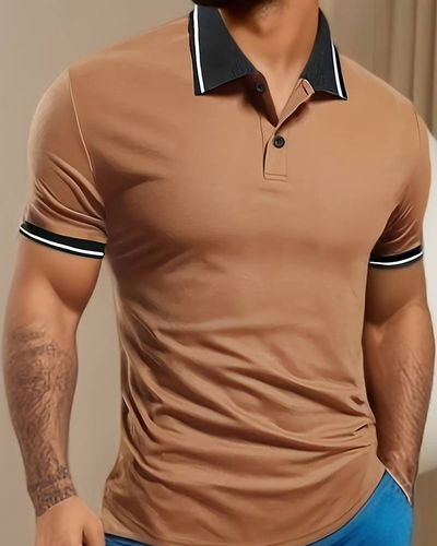Ogie | Herren Kurzarm Poloshirt | Schwarz