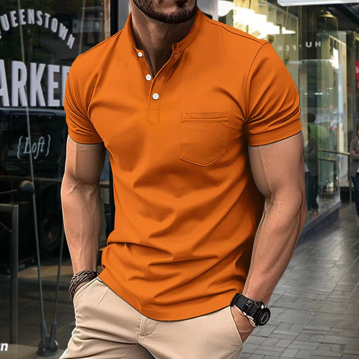 Anon | Herren Kurzarm Poloshirt | Weiß