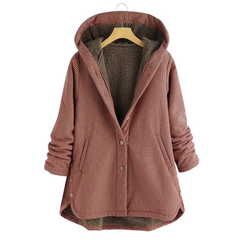 Plüsch-Kapuzenpullover für Frauen - Julianna