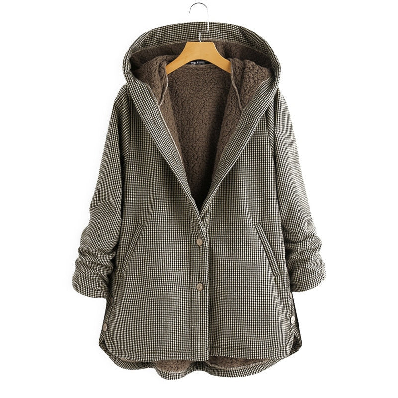 Plüsch-Kapuzenpullover für Frauen - Julianna